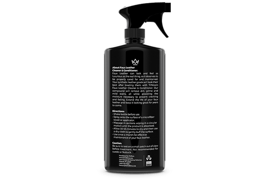 Limpiador y acondicionador de piel sintética - Cuida, limpia y alarga la vida de tus muebles, ropa, auto y accesorios - 532ml | Trinova