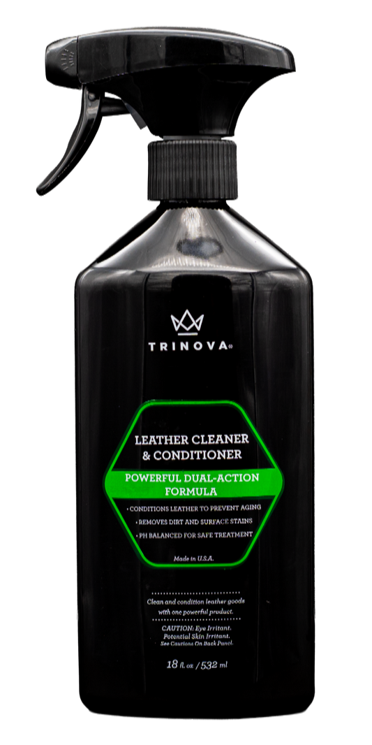Trinova - Leather Cleaner & Conditioner - Limpiador y acondicionar de piel natural para muebles, ropa y otras superficies de cuero