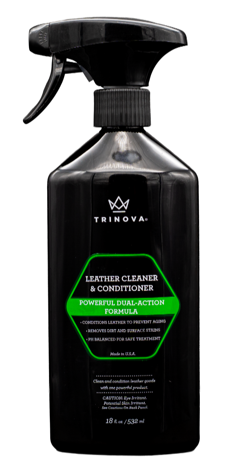 Trinova - Leather Cleaner & Conditioner - Limpiador y acondicionar de piel natural para muebles, ropa y otras superficies de cuero